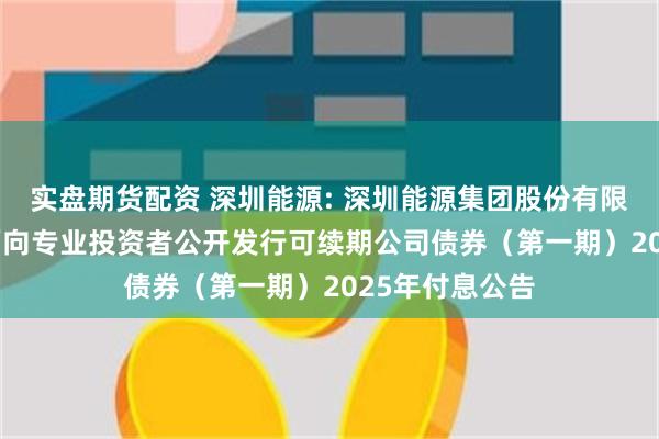 实盘期货配资 深圳能源: 深圳能源集团股份有限公司2024年面向专业投资者公开发行可续期公司债券（第一期）2025年付息公告