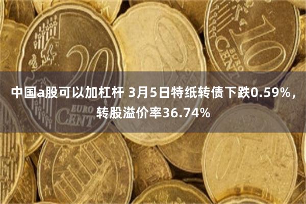 中国a股可以加杠杆 3月5日特纸转债下跌0.59%，转股溢价率36.74%