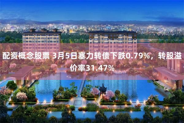 配资概念股票 3月5日塞力转债下跌0.79%，转股溢价率31.47%