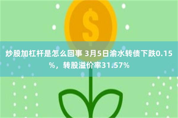 炒股加杠杆是怎么回事 3月5日渝水转债下跌0.15%，转股溢价率31.57%