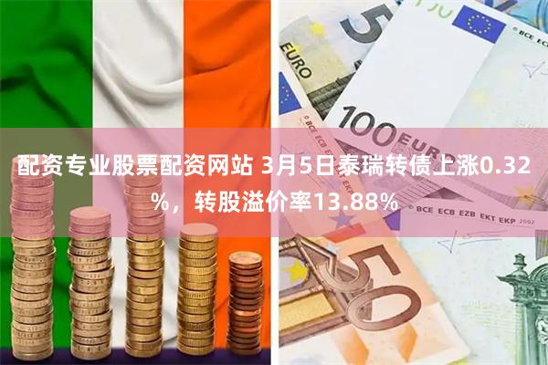 配资专业股票配资网站 3月5日泰瑞转债上涨0.32%，转股溢价率13.88%