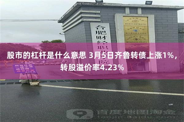 股市的杠杆是什么意思 3月5日齐鲁转债上涨1%，转股溢价率4.23%