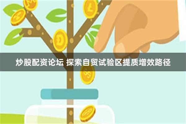 炒股配资论坛 探索自贸试验区提质增效路径