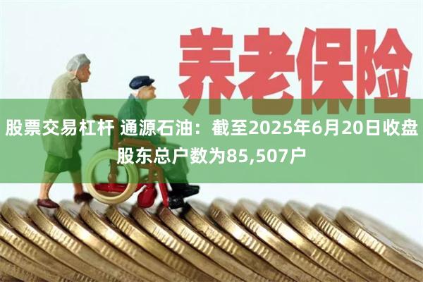 股票交易杠杆 通源石油：截至2025年6月20日收盘股东总户数为85,507户