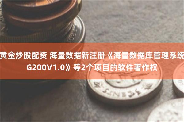 黄金炒股配资 海量数据新注册《海量数据库管理系统G200V1.0》等2个项目的软件著作权