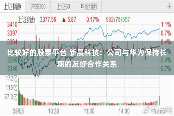 比较好的股票平台 新晨科技：公司与华为保持长期的友好合作关系