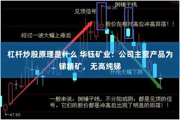 杠杆炒股原理是什么 华钰矿业：公司主营产品为锑精矿，无高纯锑