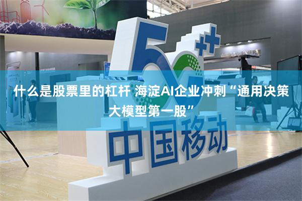 什么是股票里的杠杆 海淀AI企业冲刺“通用决策大模型第一股”