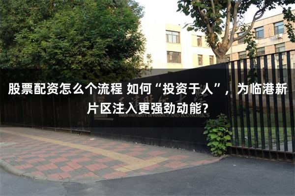 股票配资怎么个流程 如何“投资于人”，为临港新片区注入更强劲动能？