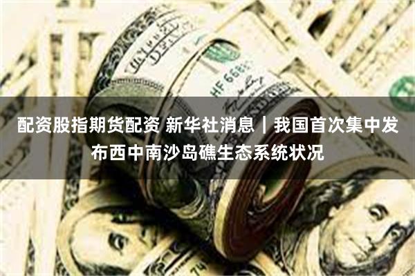 配资股指期货配资 新华社消息｜我国首次集中发布西中南沙岛礁生态系统状况