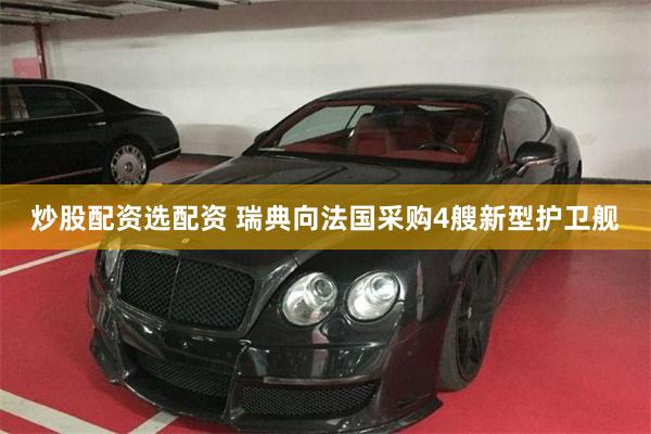 炒股配资选配资 瑞典向法国采购4艘新型护卫舰