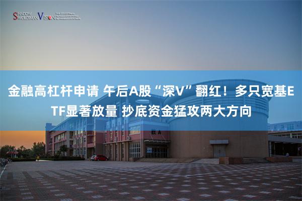 金融高杠杆申请 午后A股“深V”翻红！多只宽基ETF显著放量 抄底资金猛攻两大方向